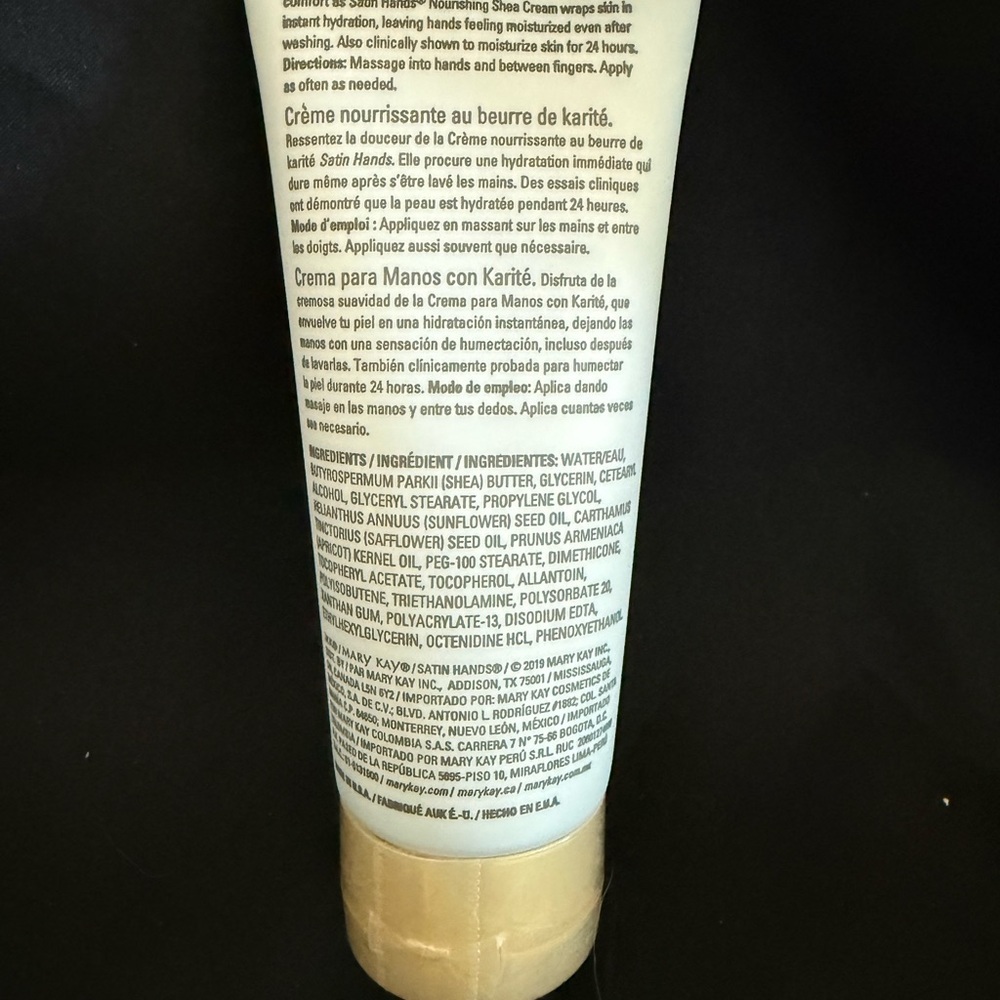 Mary Kay Satin Hands Nourishing Shea Cream Fragrance Free Hand Cream - Picture 2 of 2
